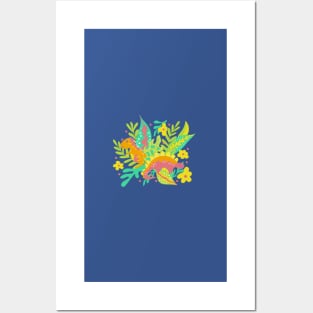 Optimistic Dinosaurs Posters and Art